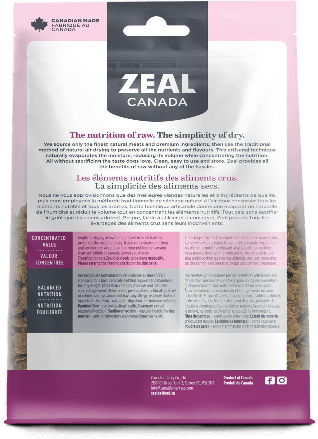 Zeal Canada - Gently Air-Dried Turkey (For Dogs)